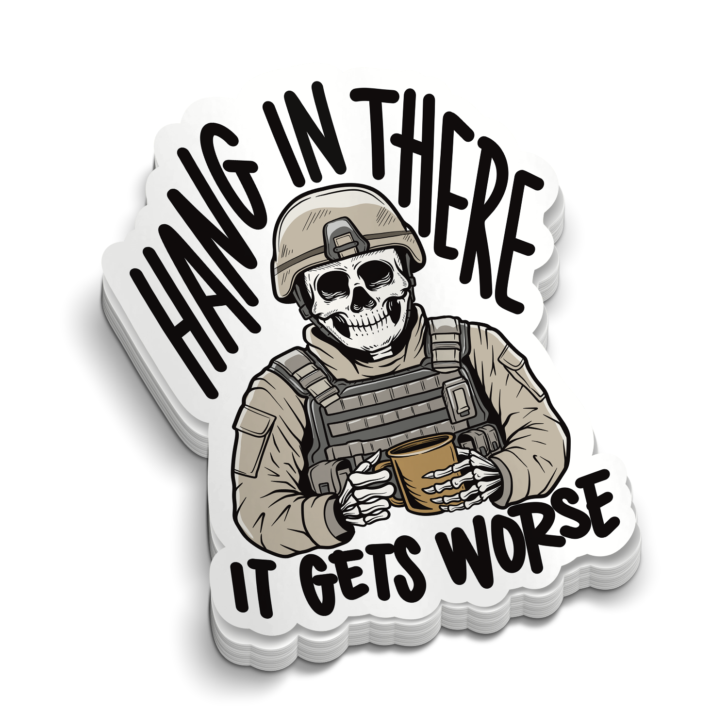 Hang In There Soldier |Kindle Accessories| Perfect for Tumblers